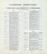 Directory 001, Fond Du Lac County 1893
